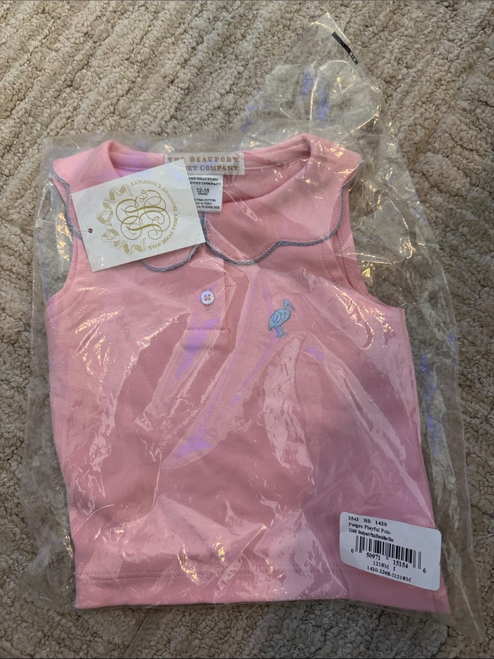 Beaufort bonnet collared shirt 12/18 mos